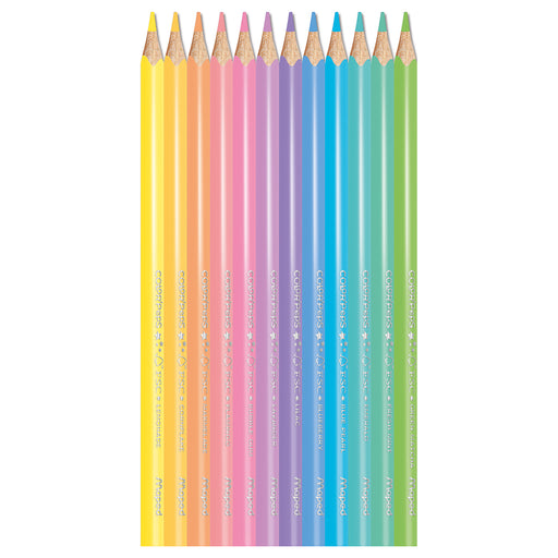 Maped Color Peps Pastel Wood Coloured Pencils (12 Pack)