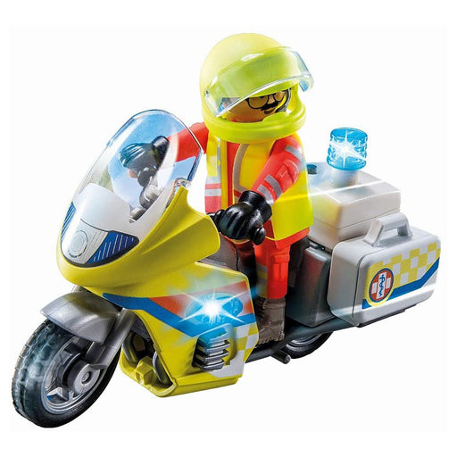 Playmobil City Life Rescue Motorcycle with Flashing Light