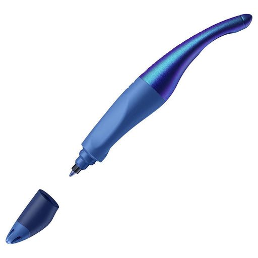 STABILO EASYoriginal Holograph Refillable Handwriting Rollerball Pen Blue Right Handed Grip