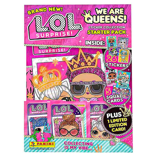 Panini L.O.L. Surprise! We Are Queens! Sticker Collection Starter Pack