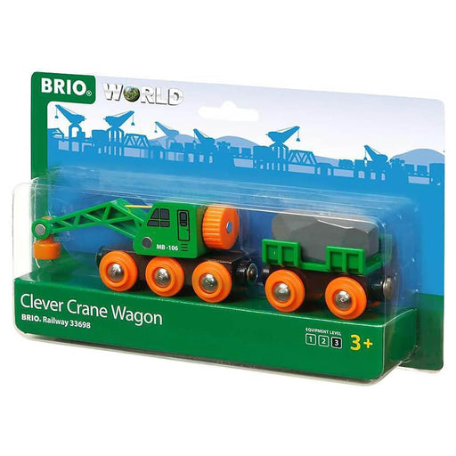 BRIO World: Clever Crane Wagon Set