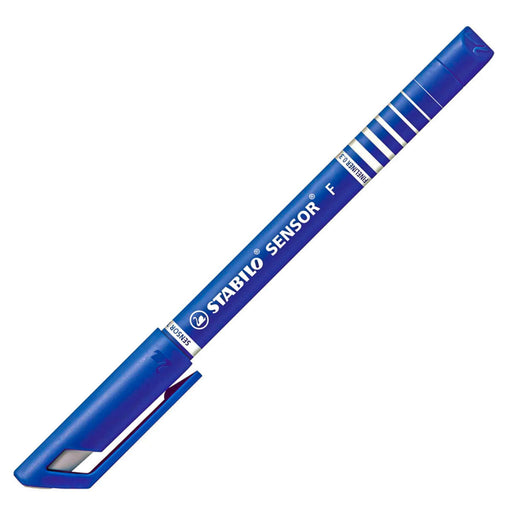 STABILO SENSOR F fineliner Pens Blue (10 Pack)