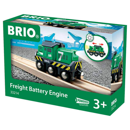 BRIO World: Freight Battery Engine Train with Headlight