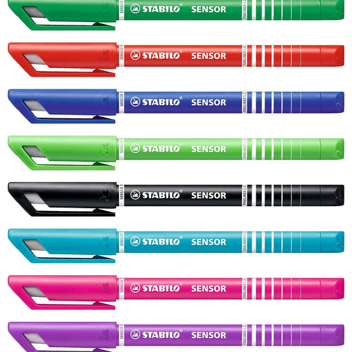 STABILO SENSOR F fineliner Pens (8 Pack)