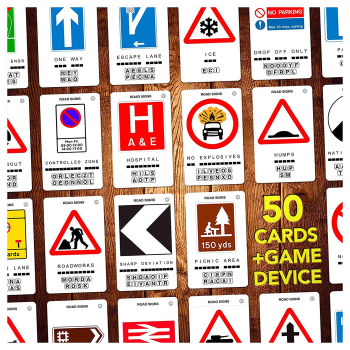 100 Pics Road Signs UK Card Quiz Game