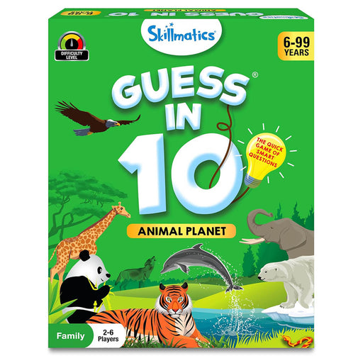 Skillmatics Guess in 10: Animal Planet Card Game