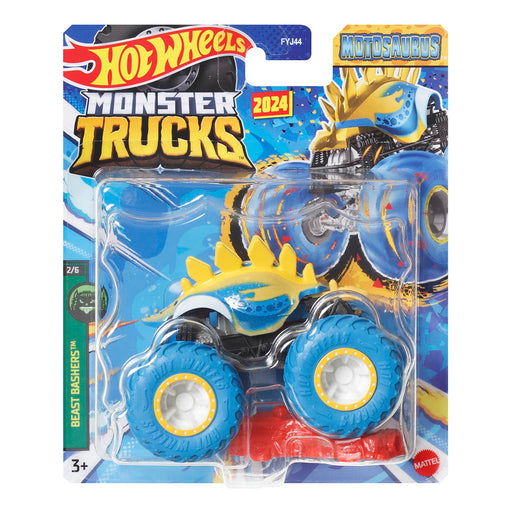 Hot Wheels Monster Trucks 2024 - Beast Bashers 2/6 - Motosaurus Diecast Vehicle