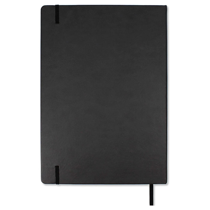 Silvine Executive Soft Feel Black A4 Notebook Lined 160 Pages