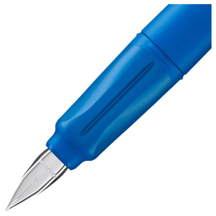  STABILO EASYbuddy Ergonomic Refillable School Fountain Pen 'A' Nib Blue