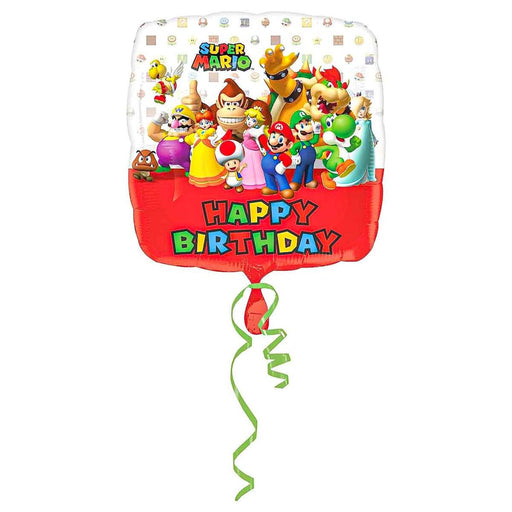Super Mario Happy Birthday Foil Balloon