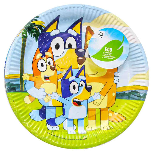 Bluey 23cm Round Paper Plate (8 Pack)