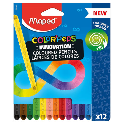 Maped Color'Peps Innovation Infinity Coloured Pencils (12 Pack)
