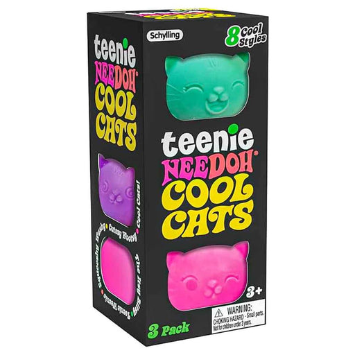 Schylling’s Teenie NeeDoh Cool Cats Fidget Toy 3 Pack (styles vary)
