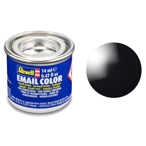 Revell Email Color Gloss Black (RAL9005) 14ml Enamel Paint