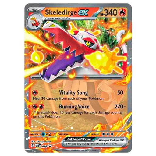 Pokémon TCG Skeledirge ex SVP034 Promo Card