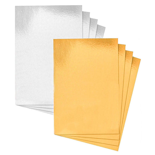 Artbox 8 Sheets Gold & Silver Card