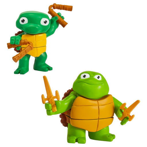 TMNT Mutant Mayhem Turtle Tots Raph & Mikey Action Figure Set