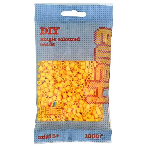 Hama Yellow Midi Beads (1000 Pack)