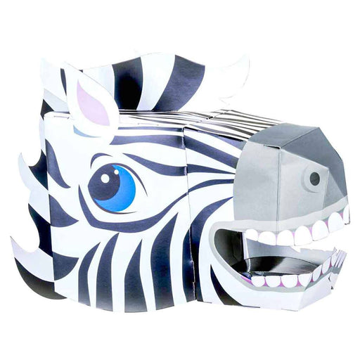 Fiesta Crafts 3D Card Craft Zebra Head Mask 