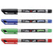 STABILO Write-4-all Permanent F Marker Blue, Red, Green, Black (4 Pack)