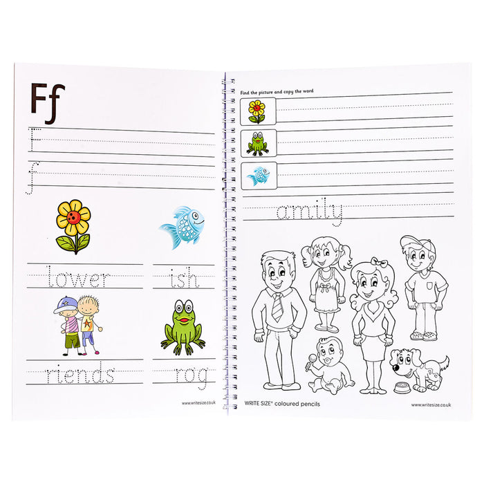 Write Size Alphabet and Handwriting Practice Pad Book 2