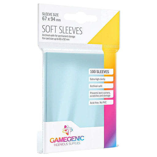 Gamegenic 100 Soft Sleeves 67 x 94mm for Gaming Cards 