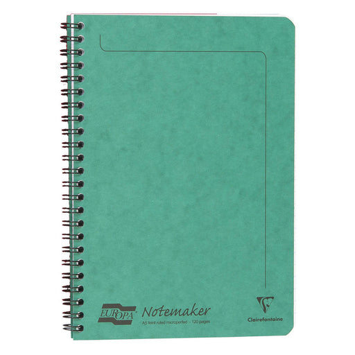 Clairefontaine Europa A5 Notemaker Green Notebook