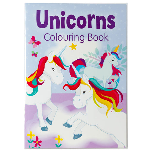 Unicorns Colouring Book Purple