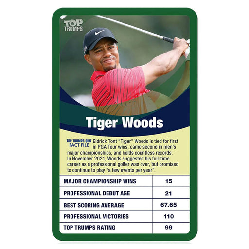 Greatest Golfers Top Trumps Classics Card Game
