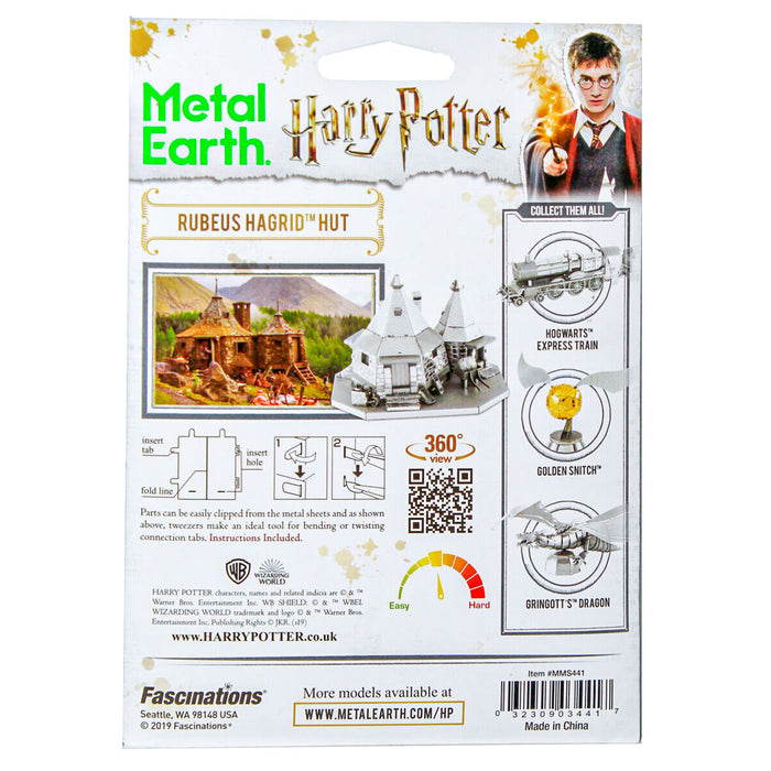 Metal Earth Harry Potter Rubeus Hagrid Hut Steel Metal Kit 