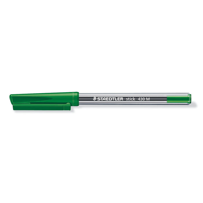 Staedtler Stick 430 M Ballpoint Pen Green Ink