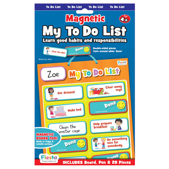 Fiesta Crafts Magnetic My To Do List Board Set