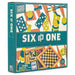 Six in One Wooden Games Compendium
