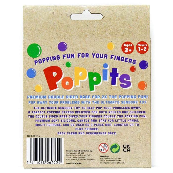 Poppits Pink Tie Dye Square Sensory Toy