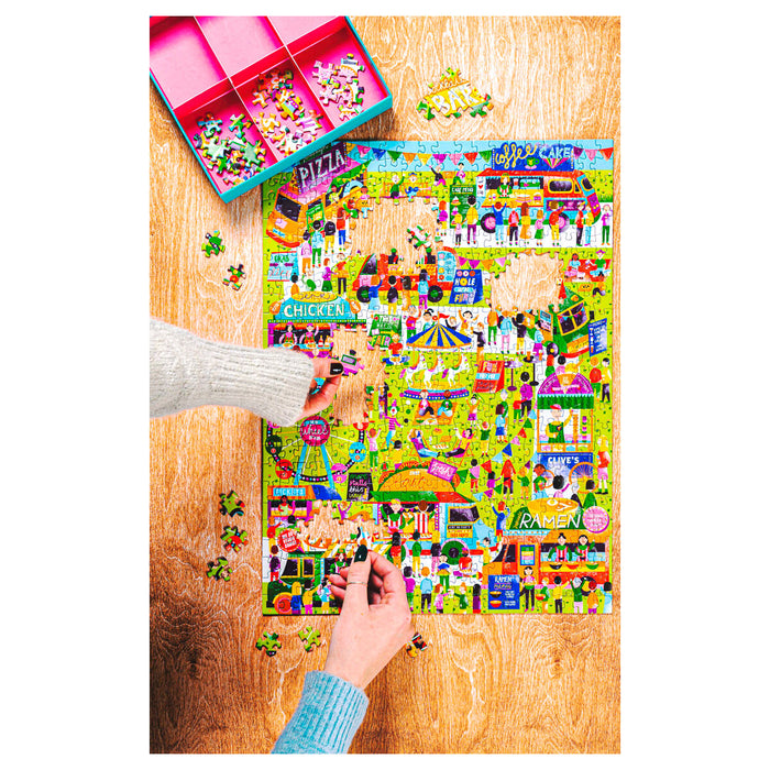 Food Trucks 500 Piece Jigsaw Puzzle