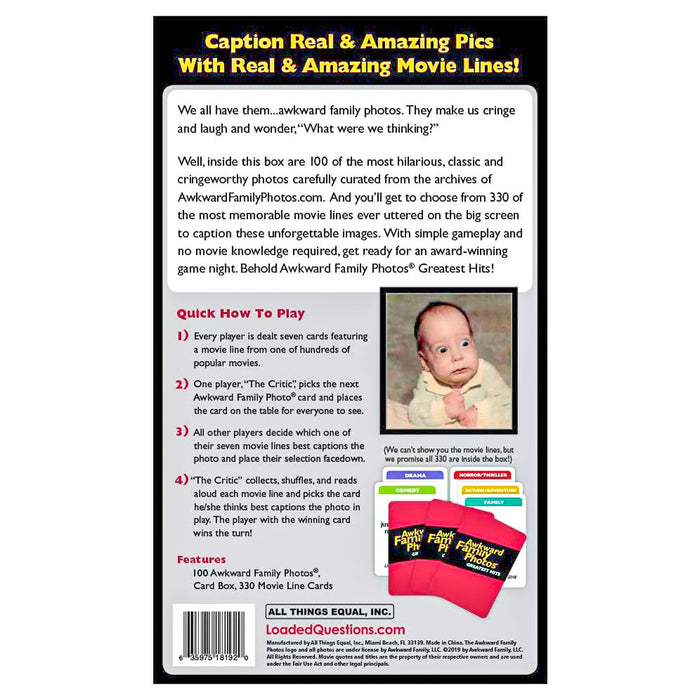 Awkward Family Photos Greatest Hits Party Game