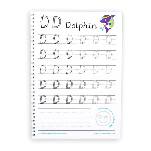 Love Writing Co. Handwriting and Alphabet Practice Book 1 Age 3-5 Years