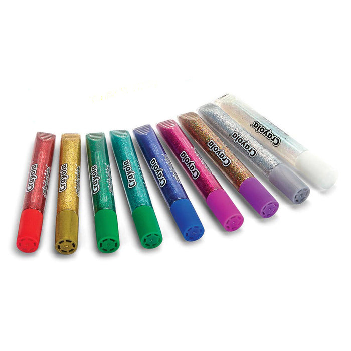 Crayola 9 Washable Glitter Glue Pens