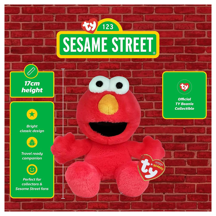Ty Beanies Sesame Street Elmo Regular Plush