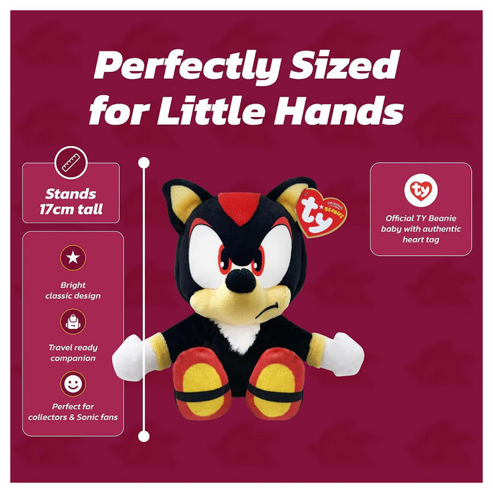 Ty Beanies Sonic the Hedgehog Shadow Regular Plush