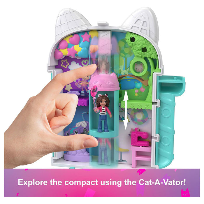 Polly Pocket & Gabby's Dollhouse Micro Dolls compact playset