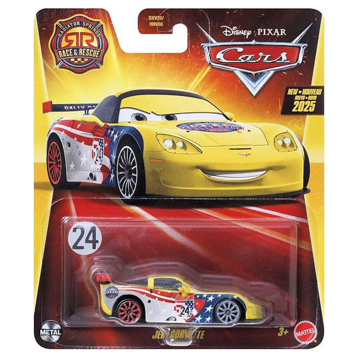 Disney Pixar Cars Race & Rescue Jeff Gorvette Car