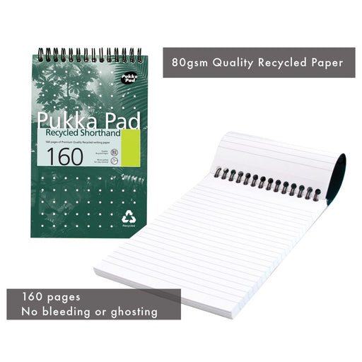 Pukka Pad Recycled Shorthand Notebook 160 Pages