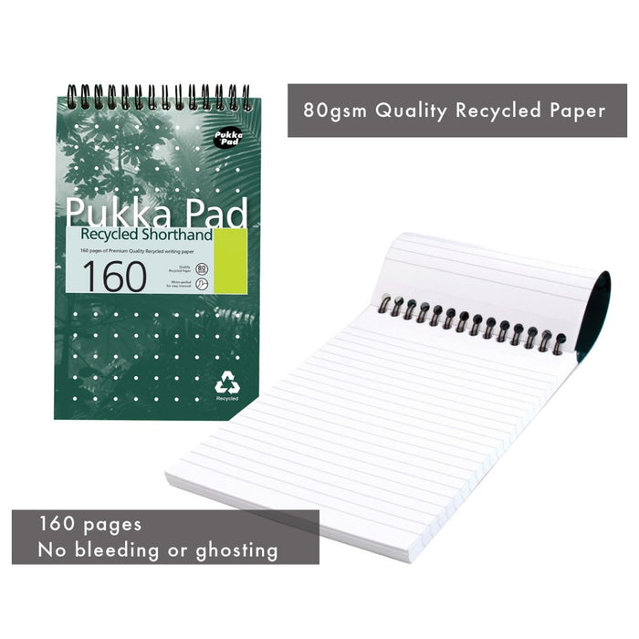 Pukka Pad Recycled Shorthand Notebook 160 Pages