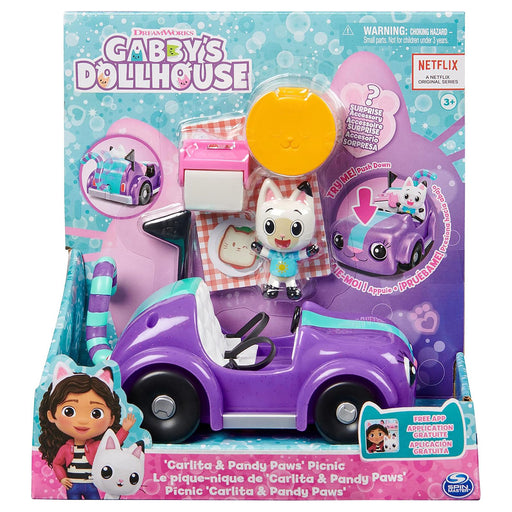 Gabby's Dollhouse Carlita & Pandy Paws Picnic Car