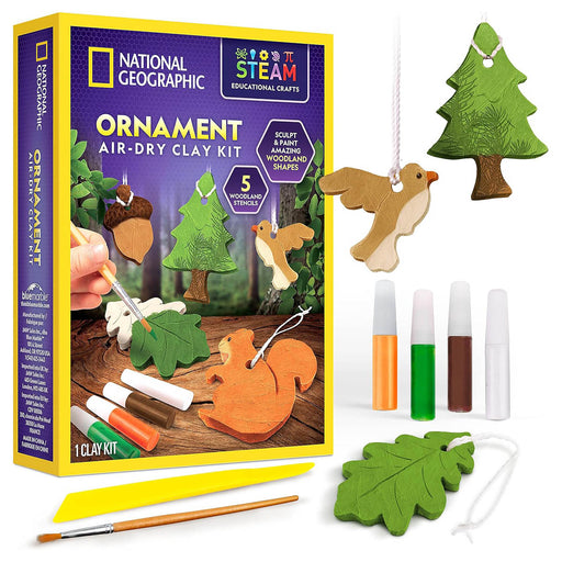 National Geographic Ornament Air-dry Clay Kit