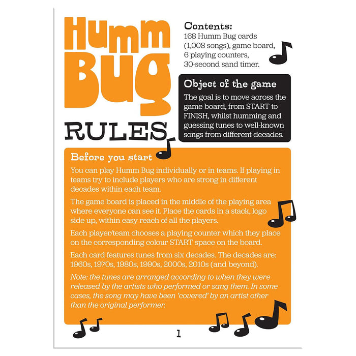 Humm Bug Board Game