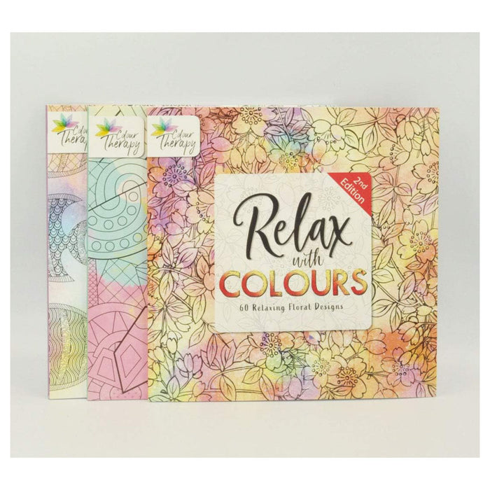 Colour Therapy Floral Colouring Book Series Two