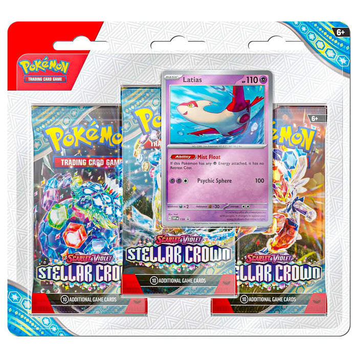 Pokémon TCG: Scarlet & Violet: Stellar Crown Checklane 3 Pack - Latias