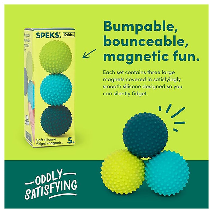 Speks Odds Green Fidget Desk Magnets (3 Pack)